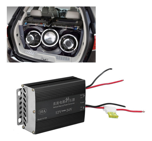 Transformador Convertidor Elevador Voltaje De 10a 12v A 24v