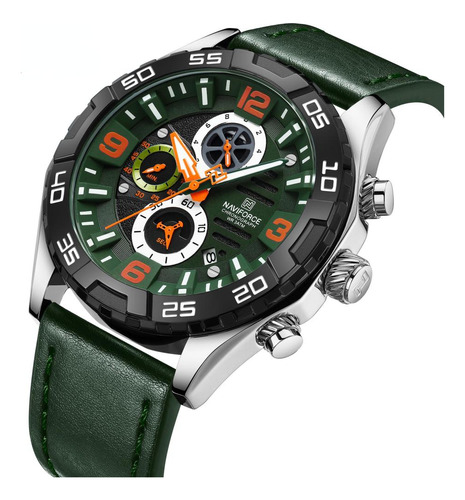 Reloj Original De Cuarzo Con Cronógrafo Militar Naviforce 80