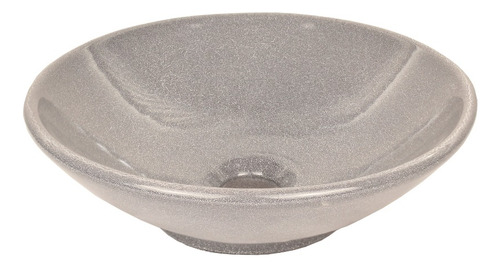 Cuba Para Banheiro Reonda Japi Stone Gray Japi Cinza Cerámica  13.5cm De Altura 4.5cm De Diâmetro