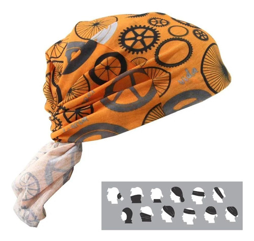 Bandana Mascara Faixa Tam Único Modelo Bike Com Fps 50