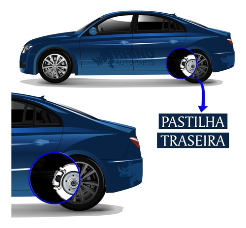 Pastilha Freio Traseira Ceramica Vw Jetta Golf New Beetle A3