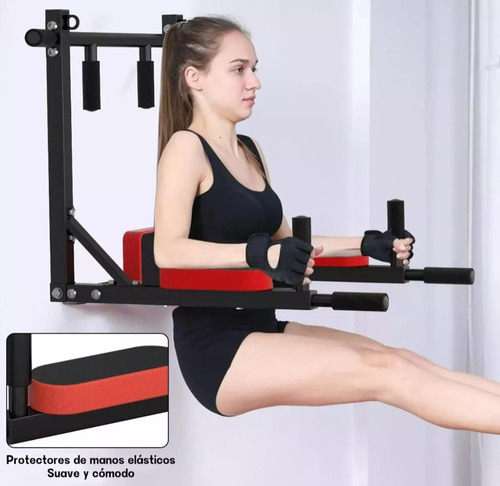 Barra Multifuncional Push Up 8 En 1 Para Pared En Acero