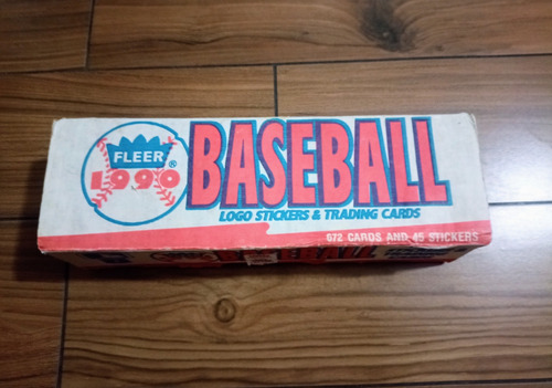 Caja De Cartas Coleccionables De Baseball Fleer 1990