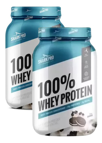 Suplemento em pó Shark Pro  Pro 100% Whey Protein proteínas 100% Whey Protein sabor  cookies em pote