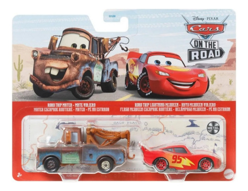 Cars Disney Mate Y Rayo Mcqueen Viajero Mattel 2023 1:55