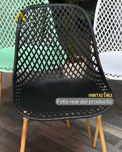 Pack 2 Sillas Terraza Cafeteria Metal Polipropileno