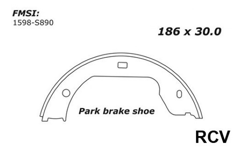 Balata Freno Mano Para Bmw Z6  2008