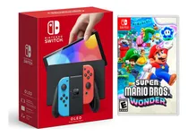 Comprar Consola Switch Modelo Oled Neon + Super Mario Wonder