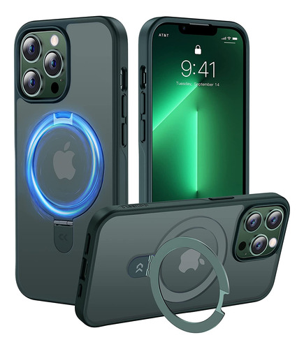 Funda Con Soporte Para iPhone 13 Pro Max 6.7 PuLG - Green
