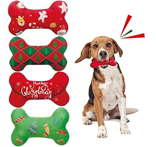 Lepawit 4 Pack Navidad Perro Juguetes De Bisutería 34f8x