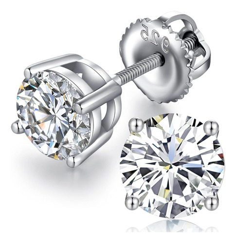 Elegantes Pendientes Stud Para Hombres Con Diamantes De 4 Mm