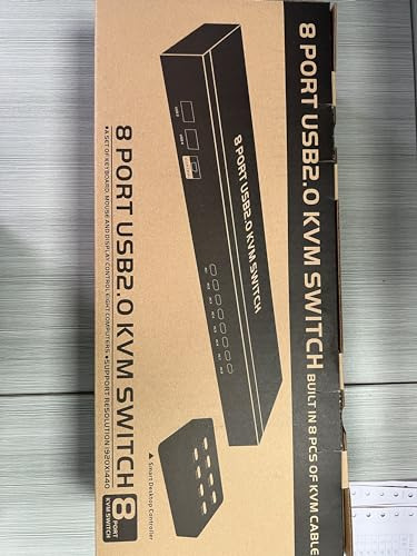 Mt-viki Kvm Switch 8 Port, 8x1 Rackmount Kvm Switch Vga,