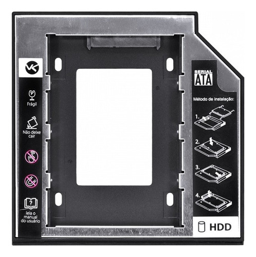 Adaptador Caddy Para Hd Ou Ssd Gaveta Dvd Notebook Ac-95