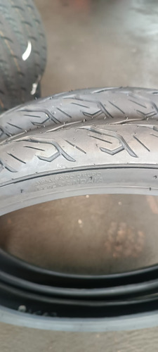 Kit C/ 02 Pares (4 Unid) Pneus Moto 2.50-18 Rotyre Mais Fino