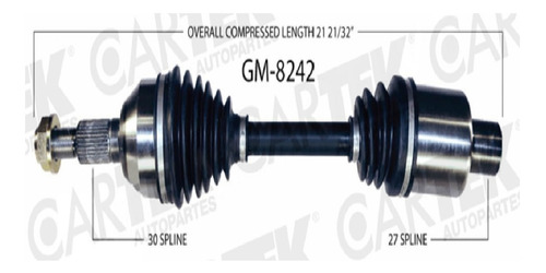 Flecha Homocinetica Completa Der Chevrolet Equinox 2008-2009