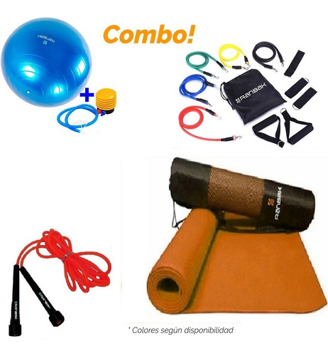 Kit7 Mat +soga+banda Tension+pelota Esferod.c/ Envio+ Cuotas