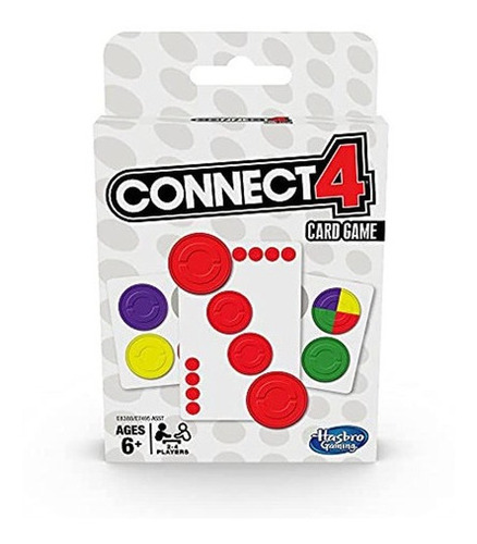 Hasbro Gaming Connect 4 Juego De Cartas Para Niños De 6 Años