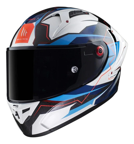 Casco Integral De Carbono Mt Kre Kraker Ff103 B7 Brillo