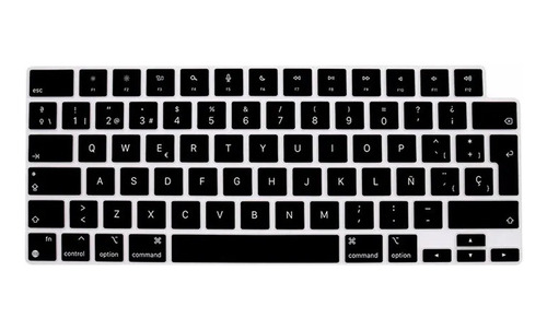 Protector Teclado Macbook Pro 16.2 A2780 2023 Español Negro