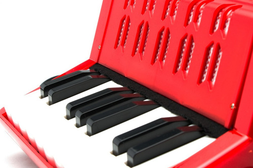 Genial Acordeon Profesional Con 17 Teclas Y 8 Botones Woow