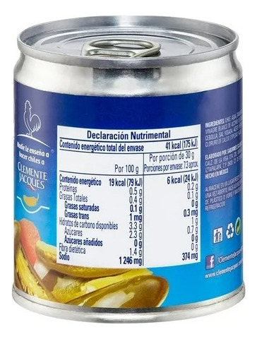 Chiles Jalapeños Clemente Jacques Rajas En Escabeche 220 G