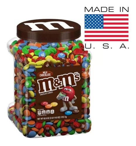 Tarro De Chocolates De Leche 1,76 Kg M&m (100% Americano)