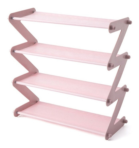 Imagen 2 de 9 de Zapatera Organizador Zapatos Rack Shoes 4 Niveles 8 Pares