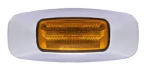 Comprar Plafón Lateral Mini Con Bisel Cromado 4 Leds Ámbar No.18184