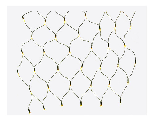 Red Led Navideña Blac Calido Cv 320 Leds 2x1.8m Red