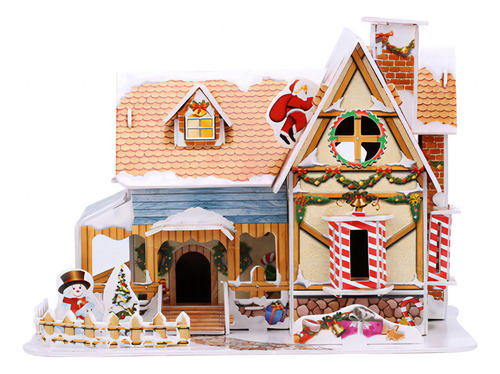 Rompecabezas Navideño De Bricolaje Para Niños Pequeños, 40 P