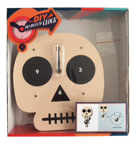 Reloj Forma Calavera Se Mueve El Cuerpo Ideal Para Niños