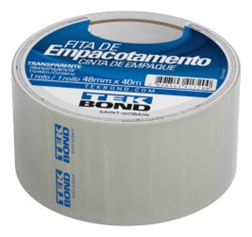 Tek Bond Fita De Empacotamento 48mm X 40m Transp