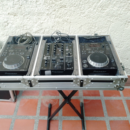 Cdj-350 Piooner Con Mezclador  Estuche Duro Y Paral Equis