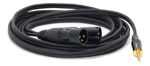 Cable Miniplug A 2 Canon Xlr Macho X 3 Mts Profesional