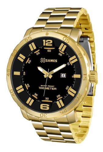 Relogio X Games Xteel Masculino Xmgs1022 Dourado Original 