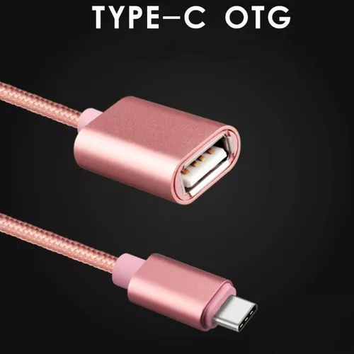 Cable Otg Tipo C De Metal Para Pendrive, Mouse y Teclado