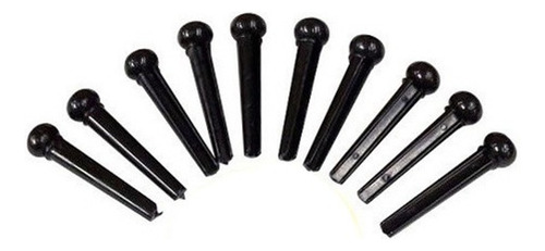 Pino Para Violão Com Cordas De Aço  Mxt Kit Com 15 Uni Preto