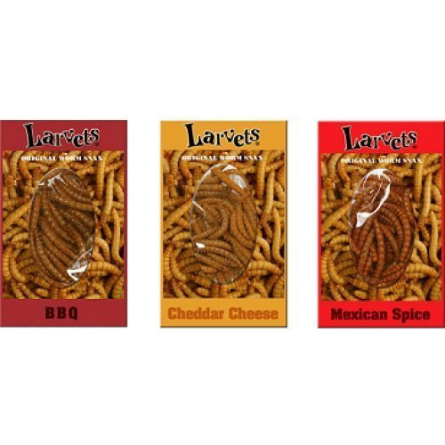 Larvets Sampler Regalo Pack-barbacoa, Queso Cheddar, Y Mexic