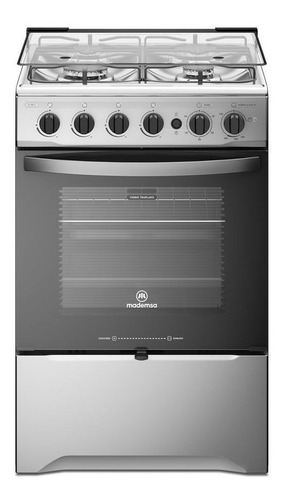 Cocina Mademsa M 785 T a gas/eléctrica 4 quemadores  inox 220V puerta con visor 65L