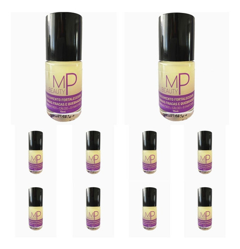 10 Base Mp Beauty Tratamento Unhas Fracas Quebradiças + Brd