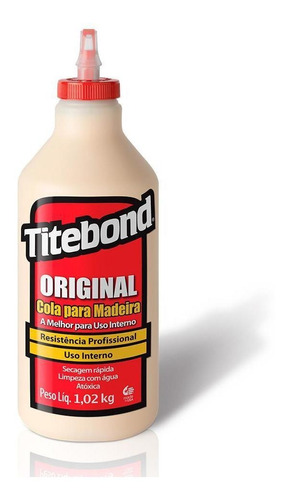 Adesivo Titebond Original Vermelha 1,02 Kg +  Squeeze