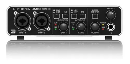 comprar Interfaz Audio U-phoria Behringer Umc202hd + Envío Express