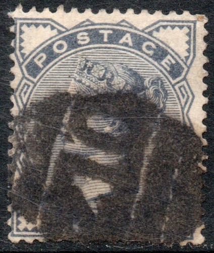 Reino Unido Sello Matasellado X ½ P Reina Victoria Años 1883