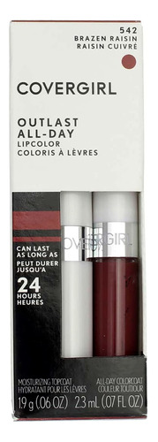 Covergirl Outlast Lipcolor, 542 Brazen Raisin (paquete De 3.