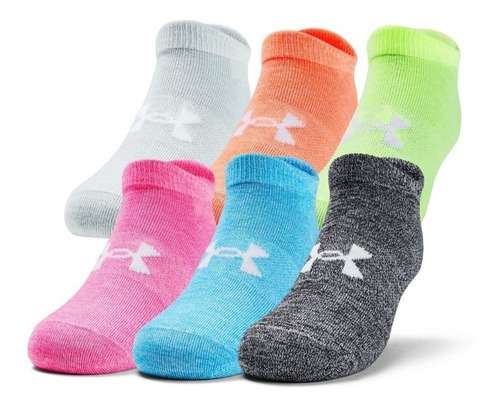 Imagen 1 de 2 de Calcetines Corto Mujer Under Armour Pack X6 Originales Nuevo