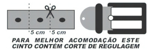 Cinto Masculino Rústico Esportivo Fóssil La Couro Ref. 602 Cor Azul Tamanho 115