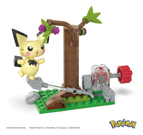 Mega Construx Pokemon Pichu Forraje Forestal 84 Piezas