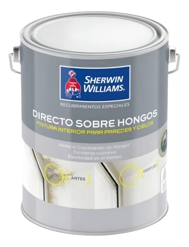 Esmalte Al Agua Sherwin Williams Directo Sobre Hongos 1gl