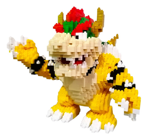 Mario Luigi Bowser 2156 Fichas Mini Muñeco Bloque Para Armar