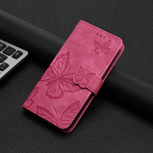 Funda Para Huawei Nova5t/honor 20/9x Lite, Cartera, Soporte Para Pulsera, Ranura Para Pulsera, Piel Estampada Con Mariposas